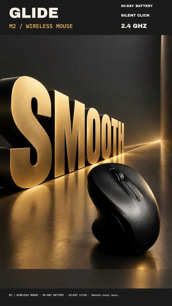 Sample: Perspective · Charcoal · SMOOTH / GLIDE